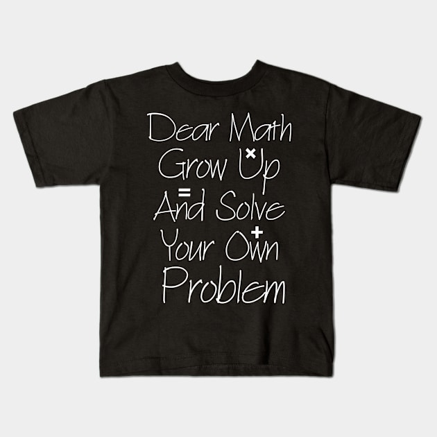 math Kids T-Shirt by Yyoussef101